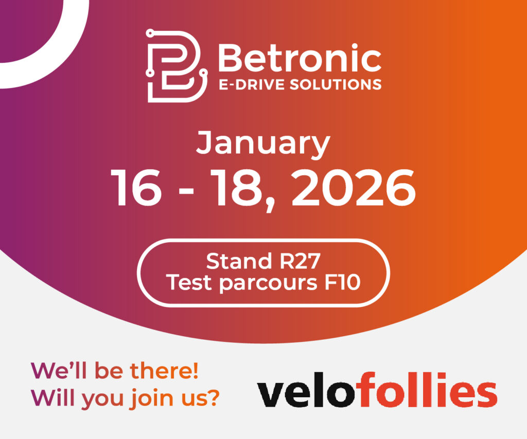 Betronic EDS is an exhibitor at Velofollies 2026 (16 to 18 January)